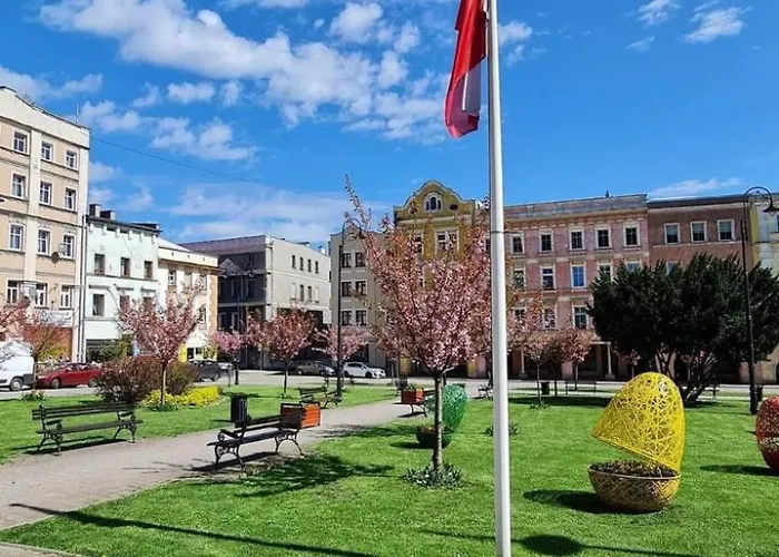 Apartment Z Kominkiem Retroglam Mieroszow